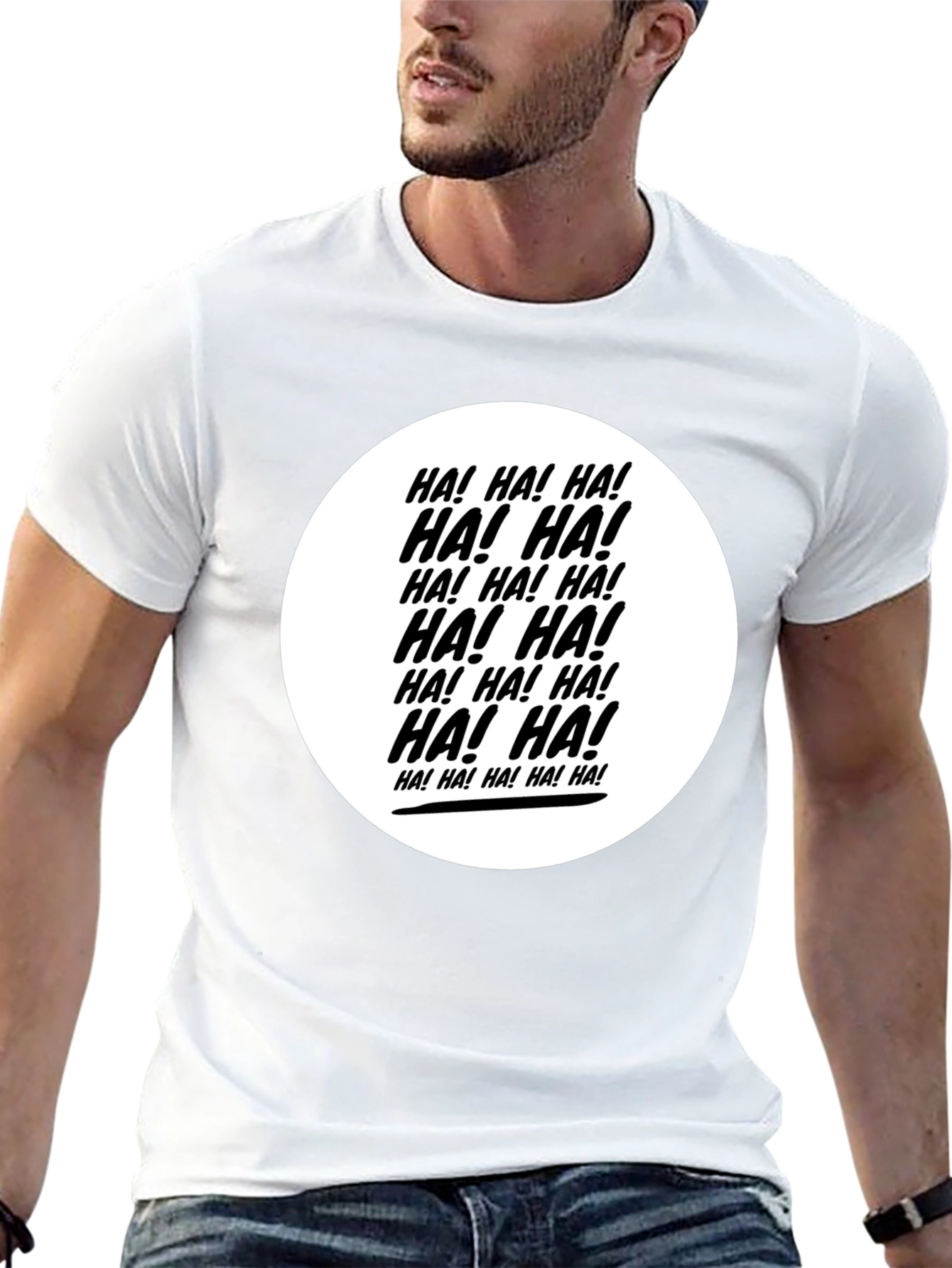 Camiseta Negra ¡HA! ¡HA! ¡HA!