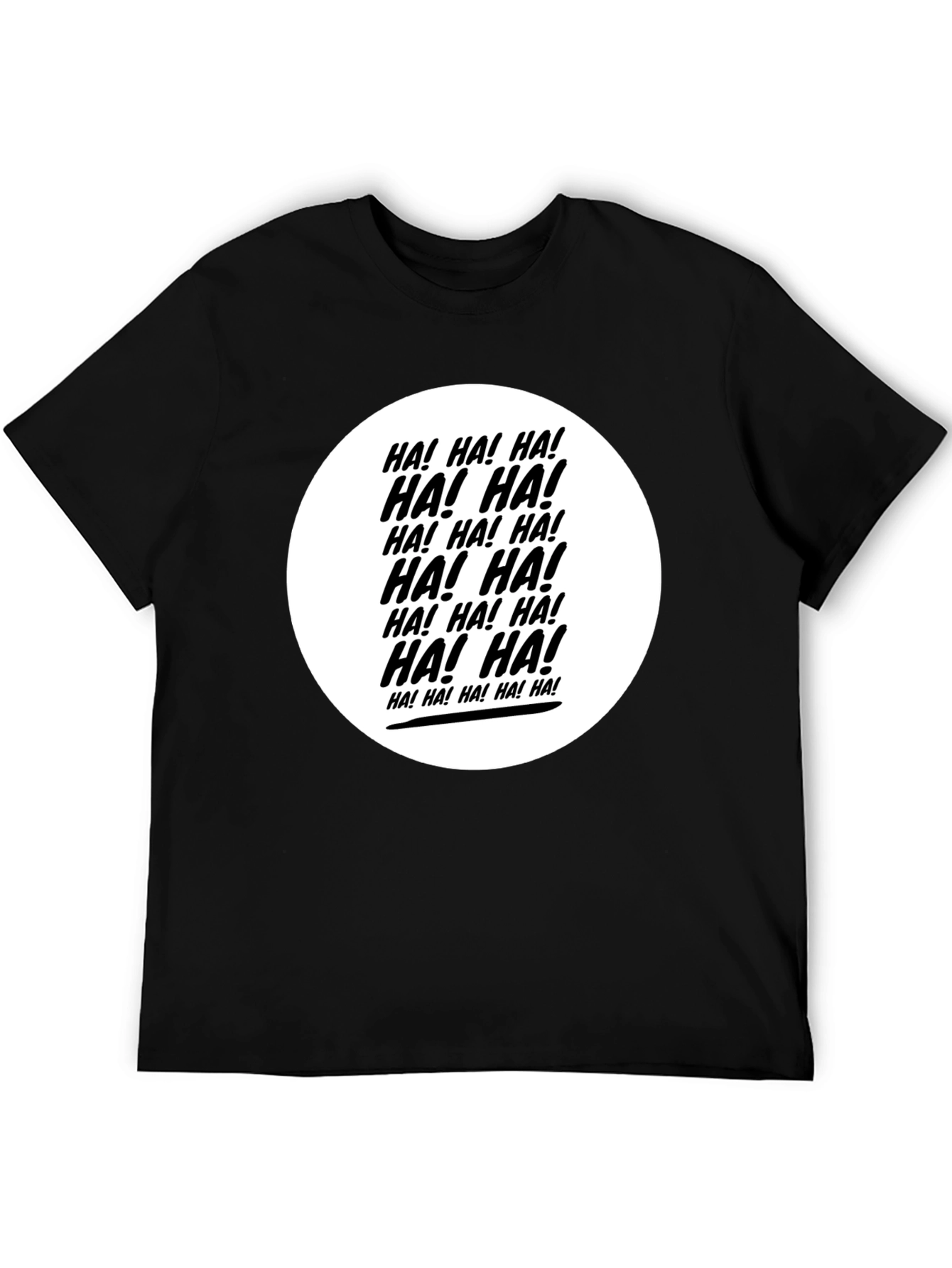 Camiseta Negra ¡HA! ¡HA! ¡HA!