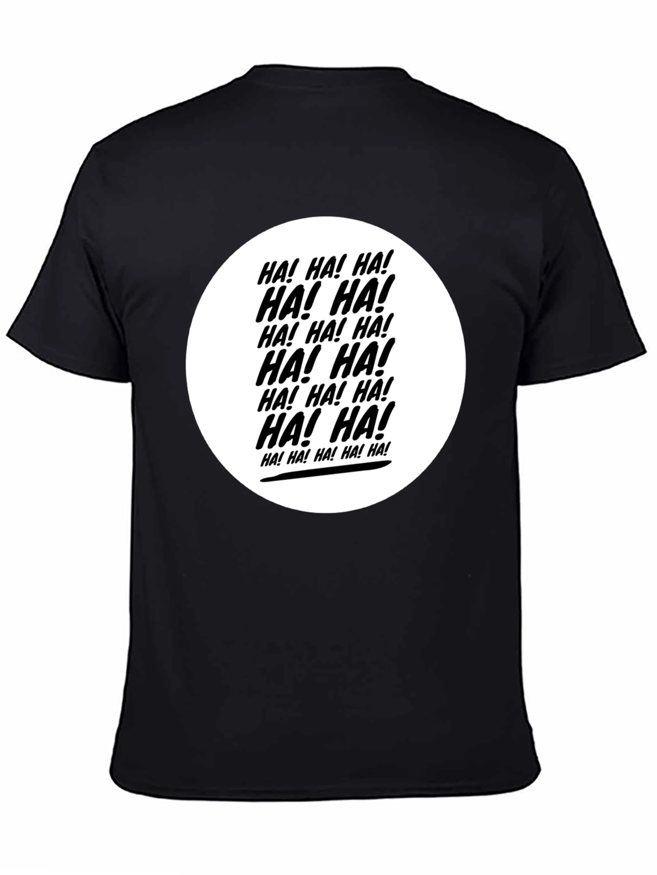 Camiseta Negra ¡HA! ¡HA! ¡HA!