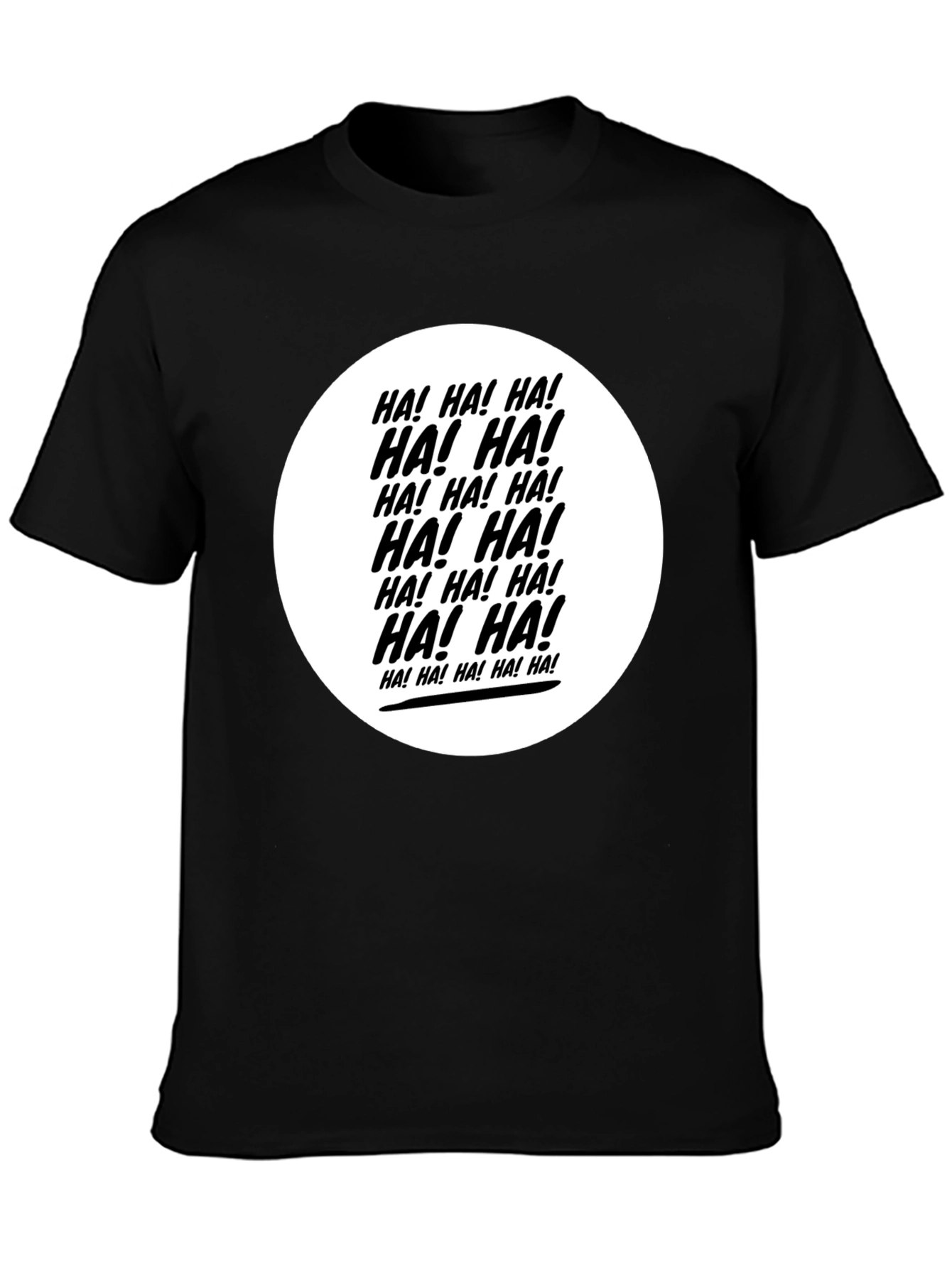 Camiseta Negra ¡HA! ¡HA! ¡HA!