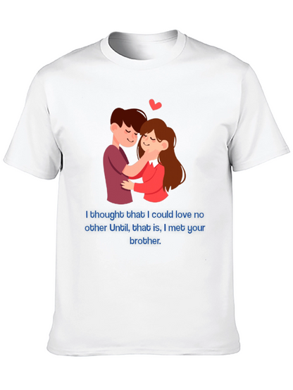 Camiseta Negra Romántica con Diseño Divertido