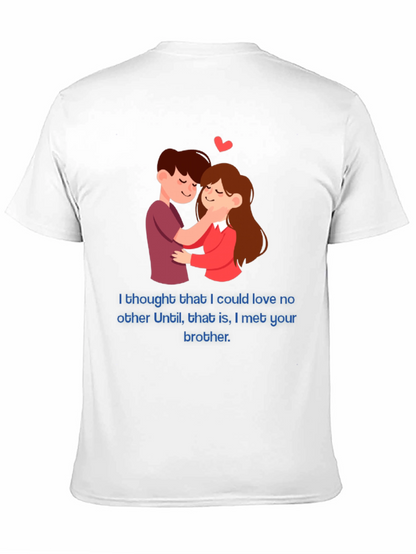 Camiseta Negra Romántica con Diseño Divertido