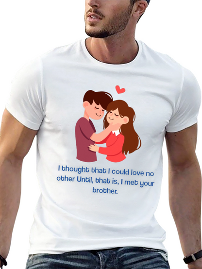 Camiseta Negra Romántica con Diseño Divertido