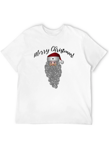 Camiseta Negra Navideña Santa Claus