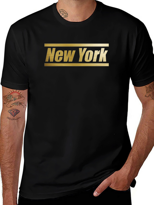 Camiseta Negra New York Estilo Clásico
