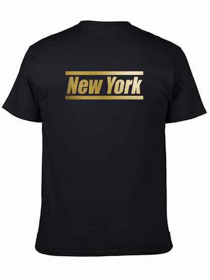 Camiseta Negra New York Estilo Clásico