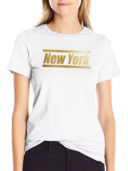 Camiseta Negra New York Estilo Clásico