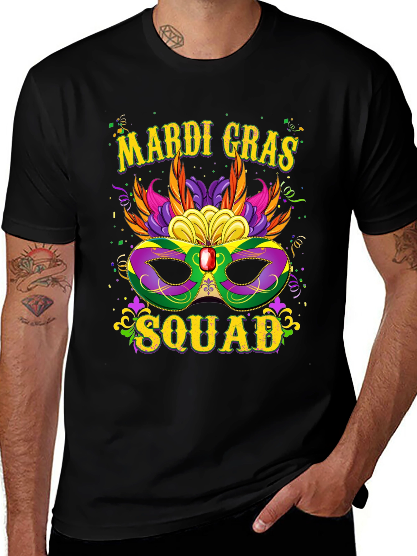 Camiseta Mardi Gras Squad