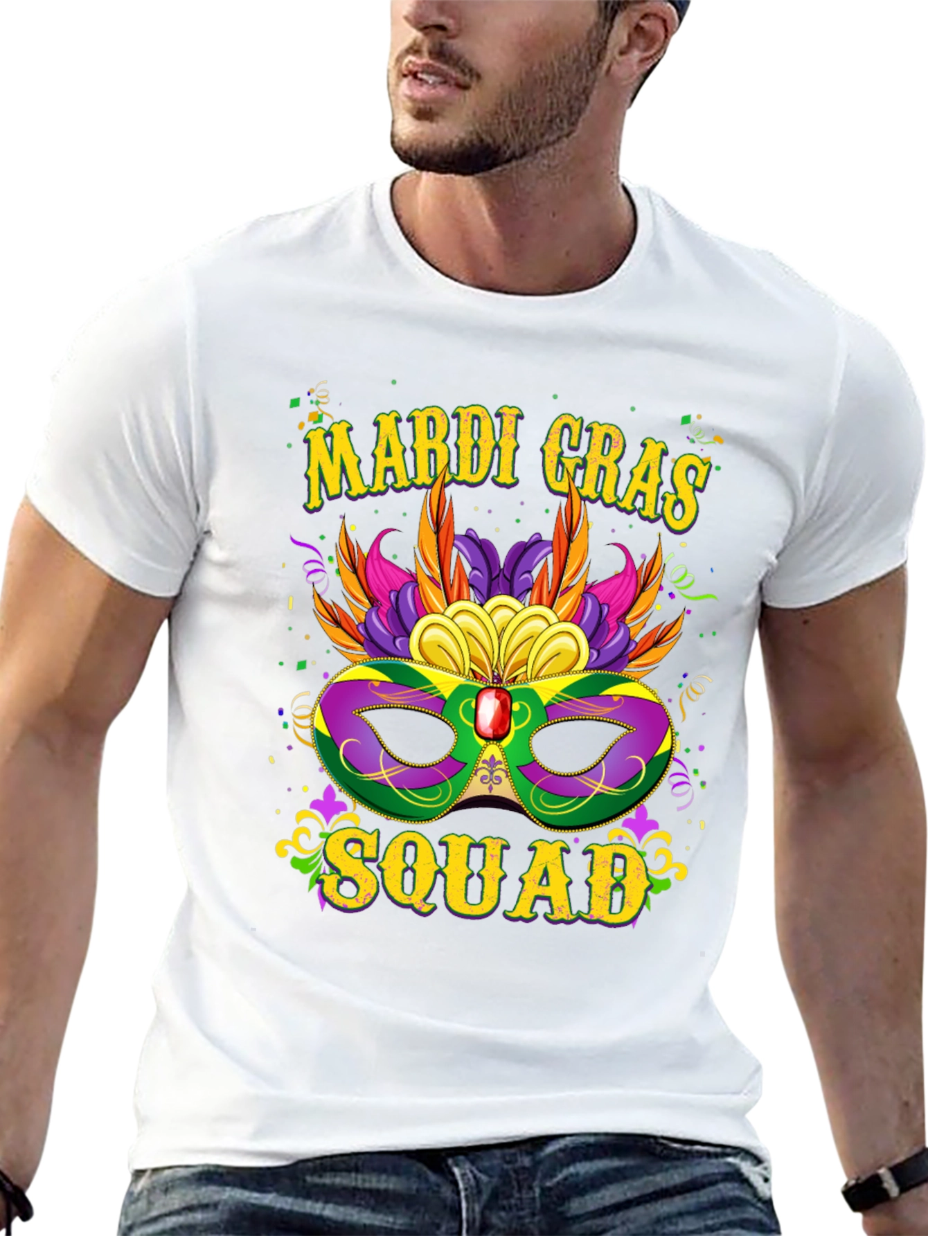 Camiseta Mardi Gras Squad