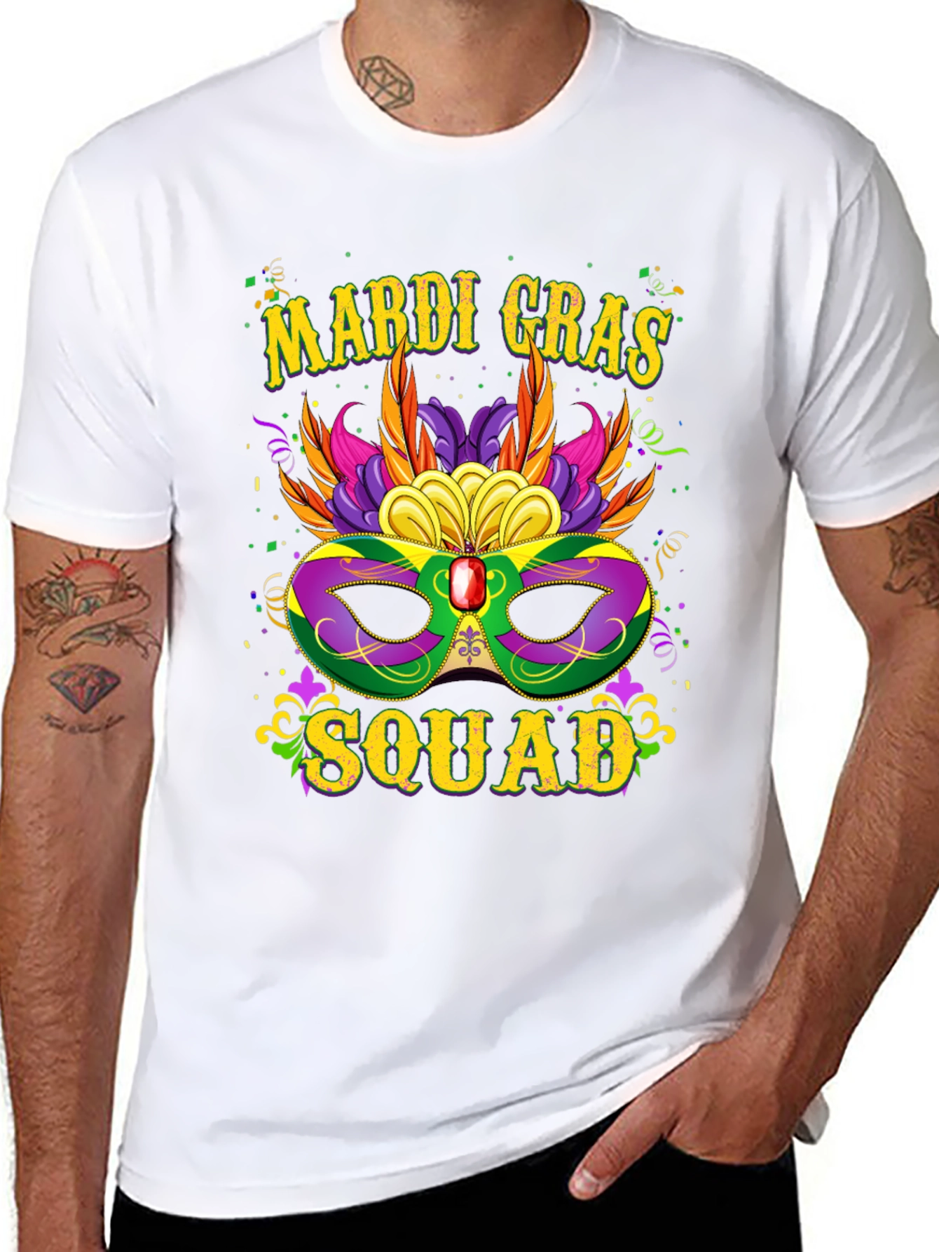 Camiseta Mardi Gras Squad