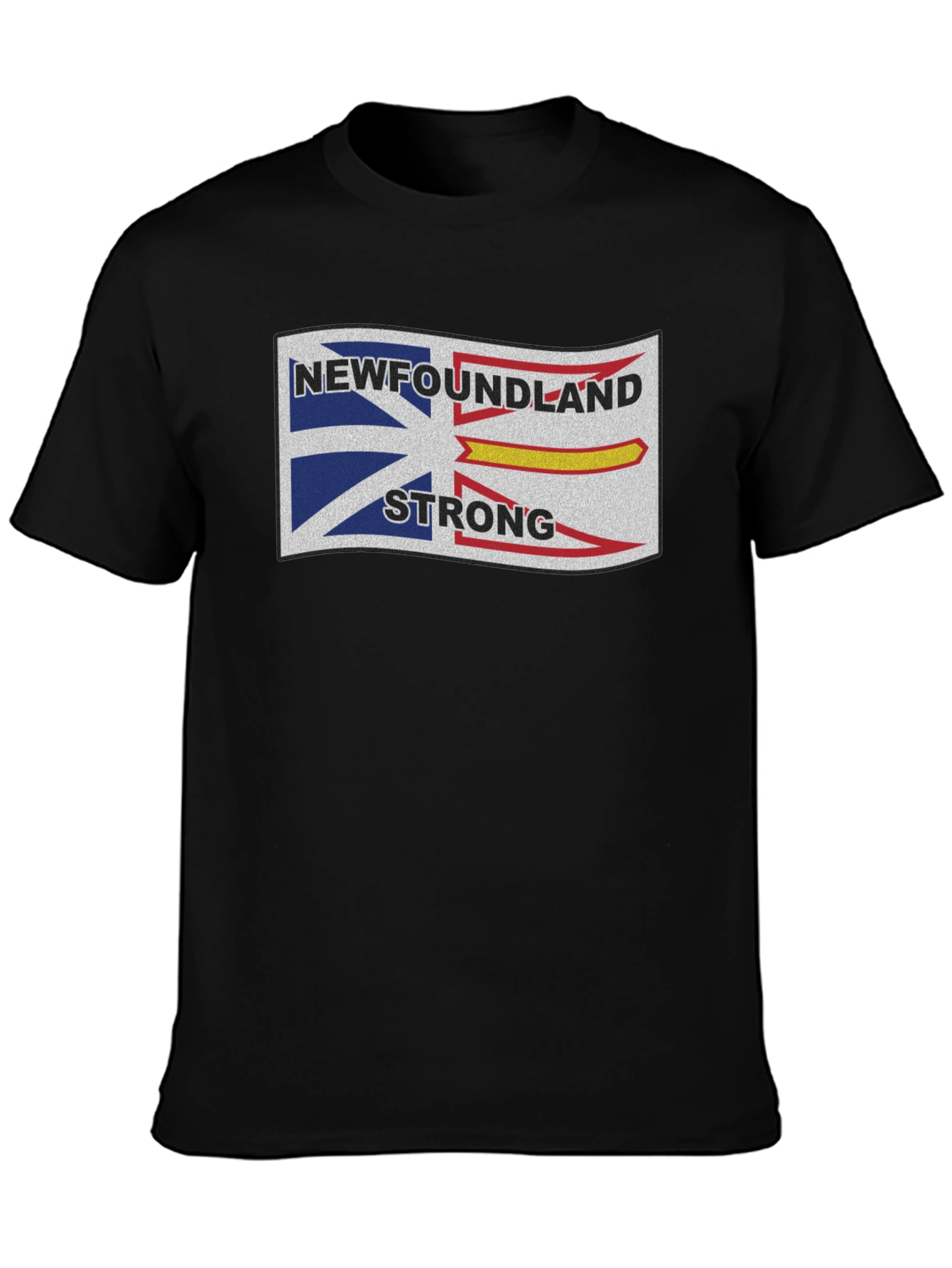 Camiseta Negra: Diseño Newfoundland Strong