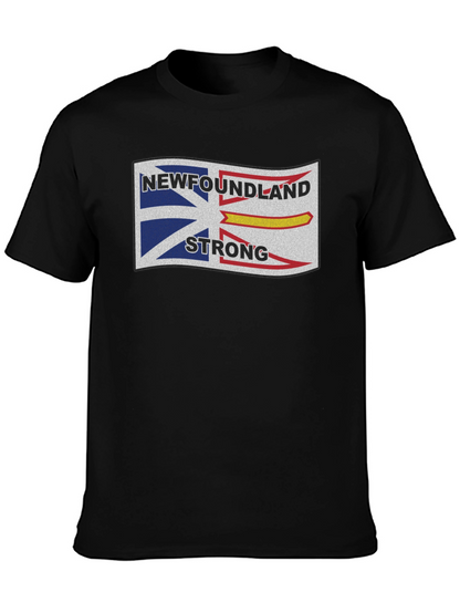 Camiseta Negra: Diseño Newfoundland Strong