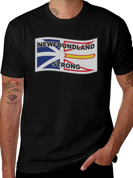 Camiseta Negra: Diseño Newfoundland Strong