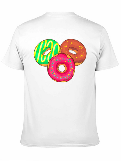 Camiseta Negra con Diseño de Donas