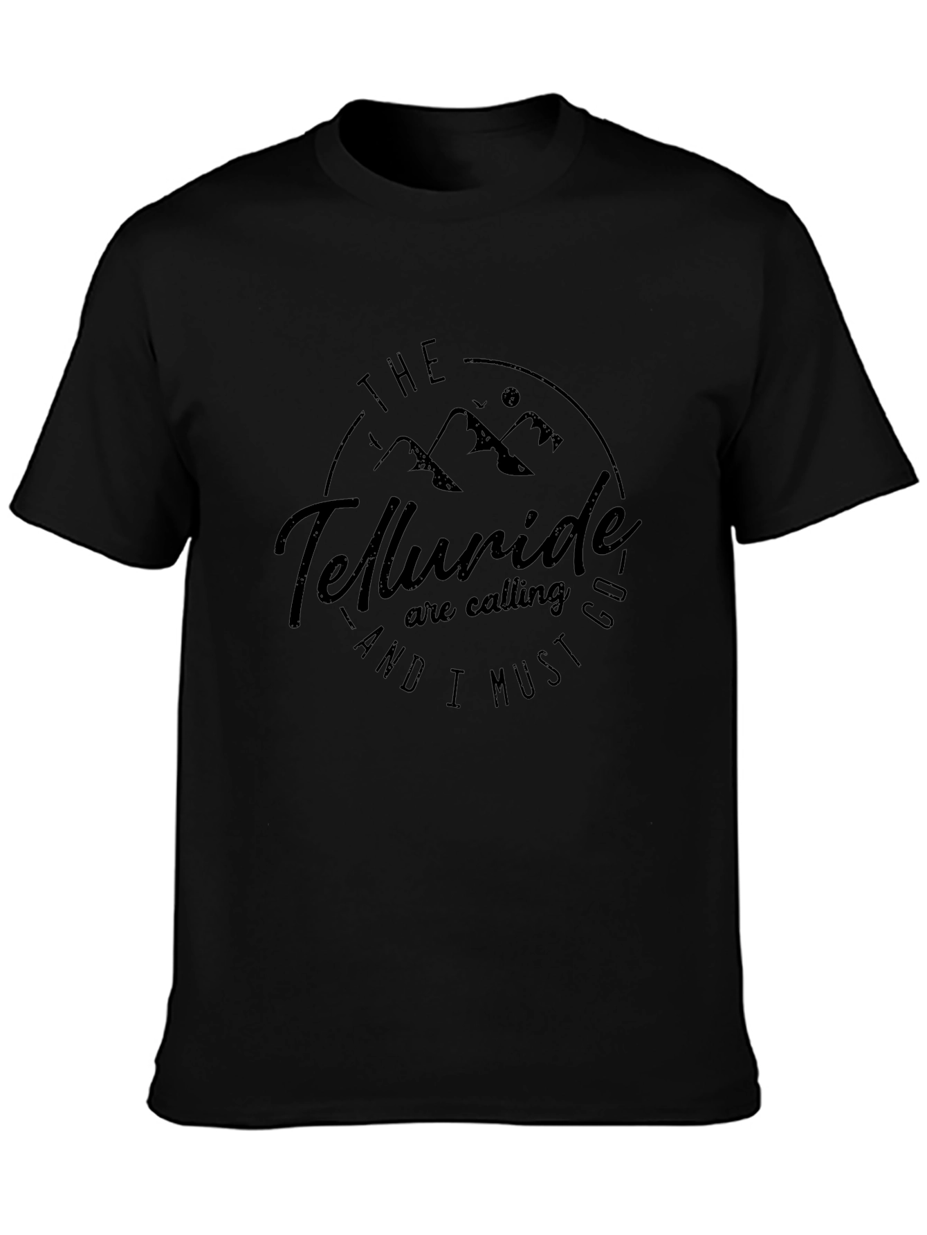 Camiseta Negra Telluride - Aventura y Estilo
