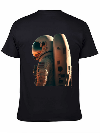 Camiseta Negra Astronauta Espacio Unisex