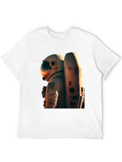 Camiseta Negra Astronauta Espacio Unisex