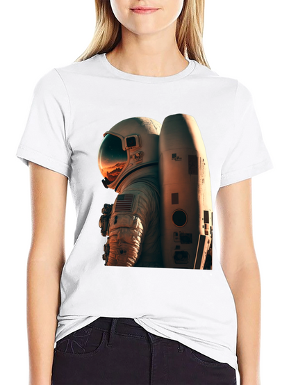 Camiseta Negra Astronauta Espacio Unisex