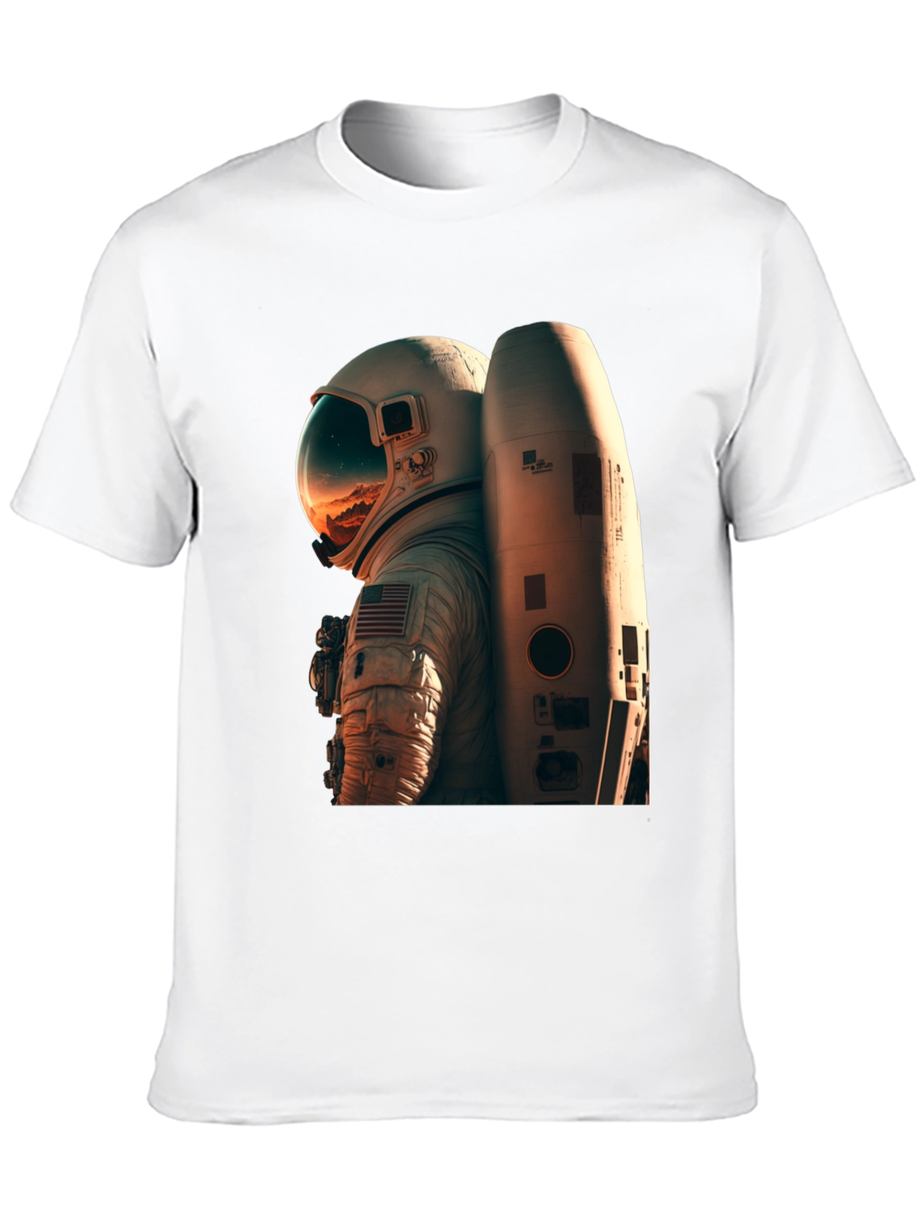 Camiseta Negra Astronauta Espacio Unisex