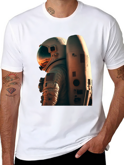 Camiseta Negra Astronauta Espacio Unisex