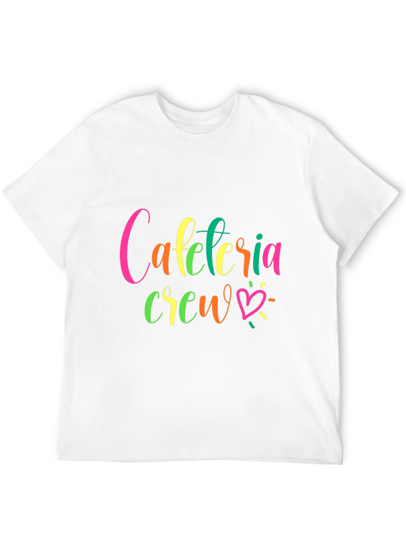 Camiseta Negra Cafeteria Crew para Personal de Comedor