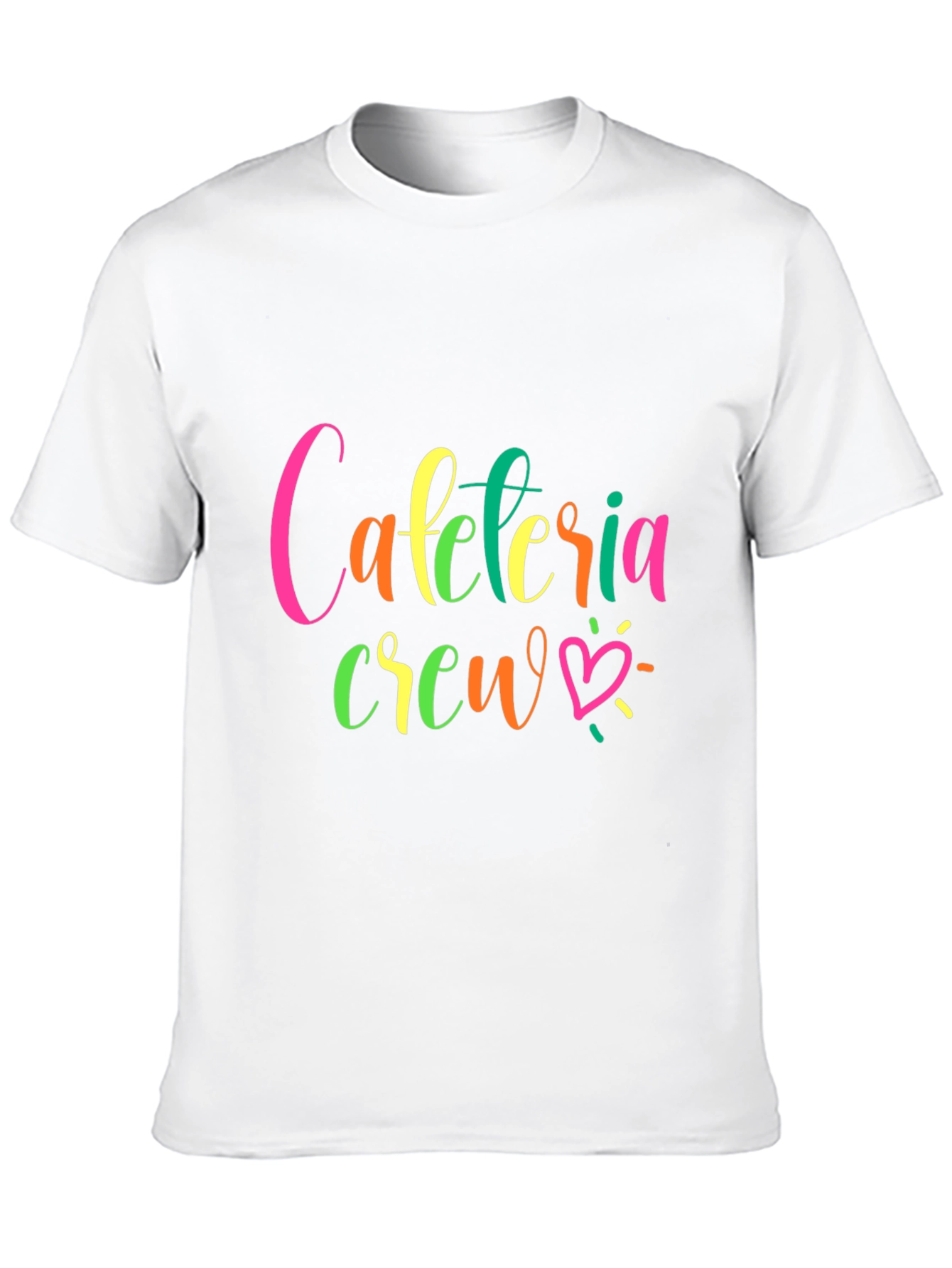 Camiseta Negra Cafeteria Crew para Personal de Comedor
