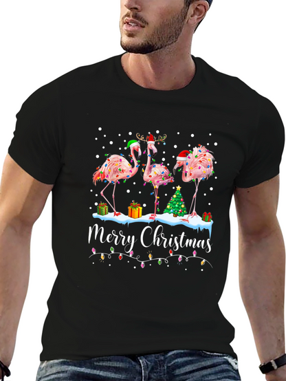 Camiseta Navideña Flamencos