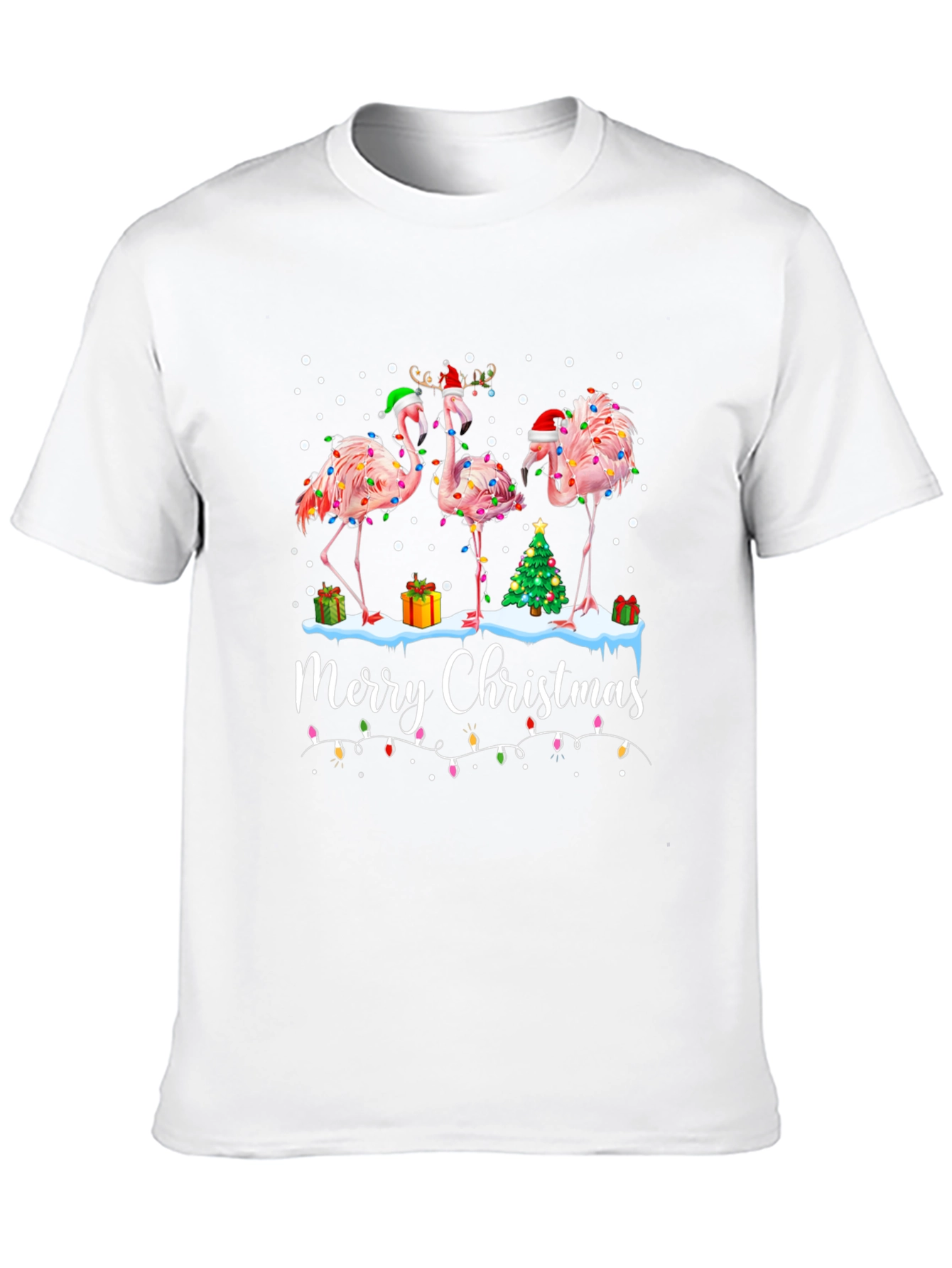 Camiseta Navideña Flamencos