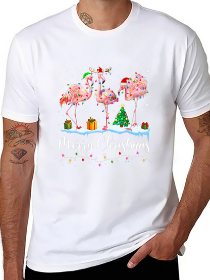 Camiseta Navideña Flamencos