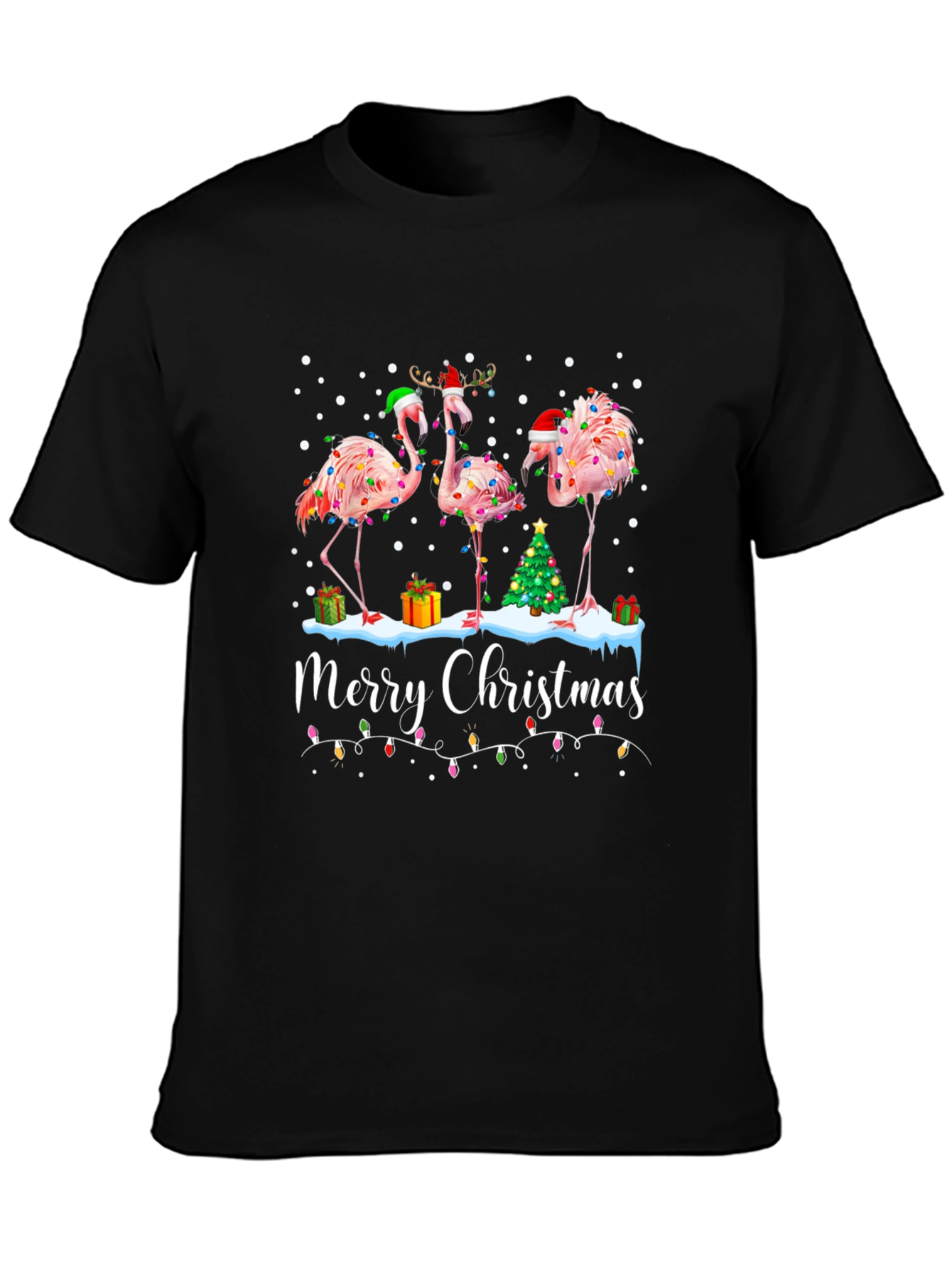 Camiseta Navideña Flamencos