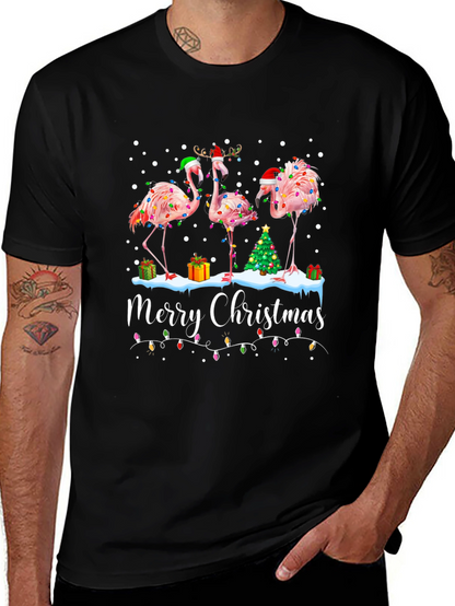 Camiseta Navideña Flamencos