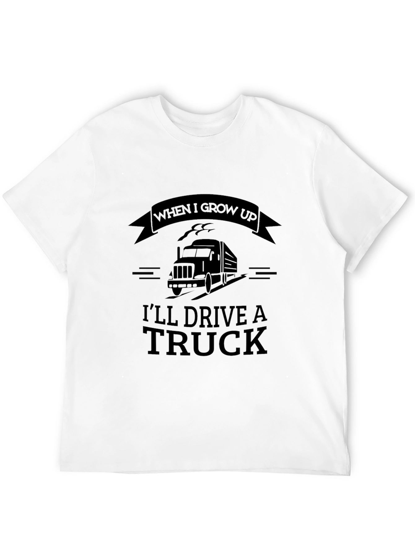 Camiseta Negra: Sueño de Ser Conductor de Camión
