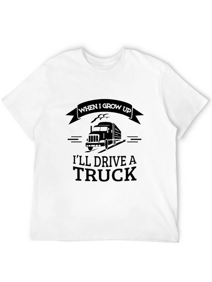 Camiseta Negra: Sueño de Ser Conductor de Camión