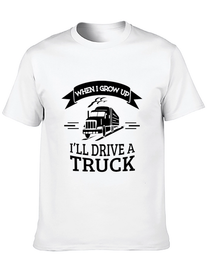 Camiseta Negra: Sueño de Ser Conductor de Camión