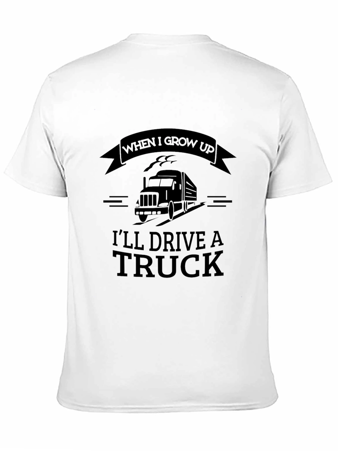 Camiseta Negra: Sueño de Ser Conductor de Camión