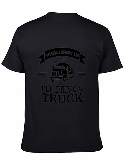 Camiseta Negra: Sueño de Ser Conductor de Camión
