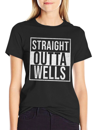 Camiseta Negra Straight Outta Wells