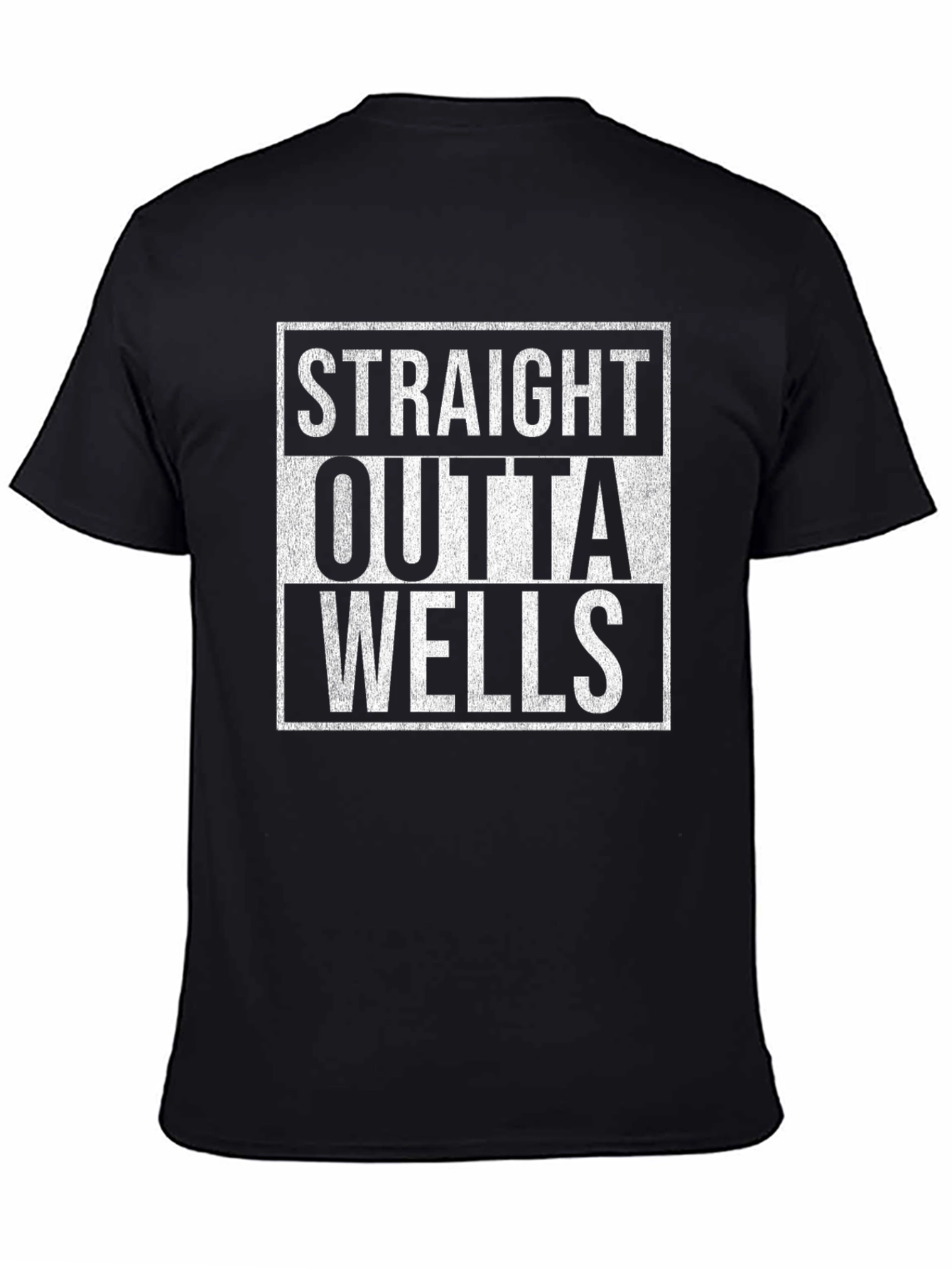 Camiseta Negra Straight Outta Wells