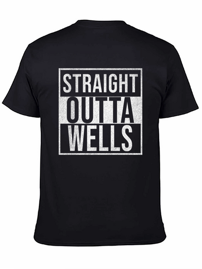 Camiseta Negra Straight Outta Wells