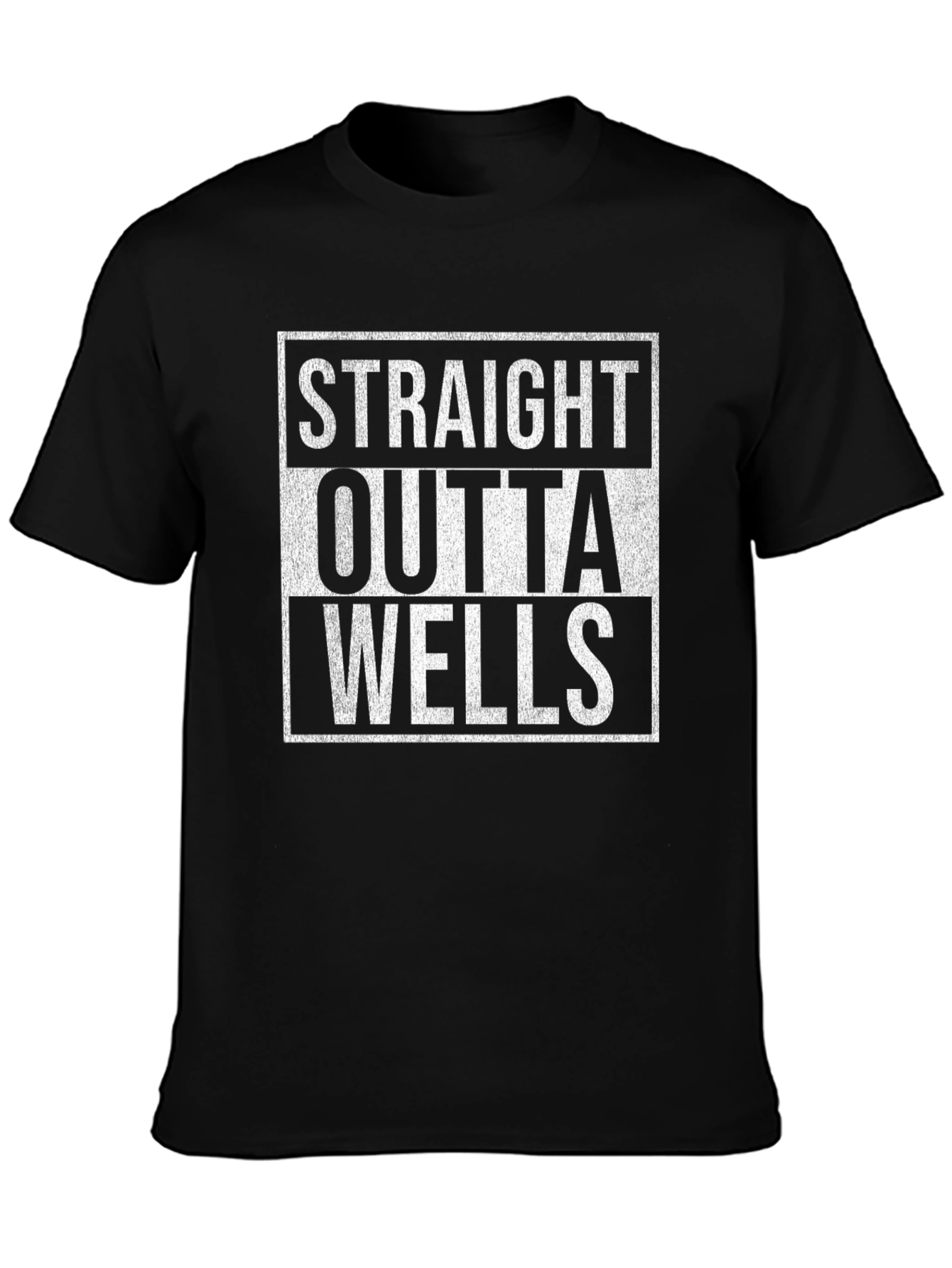Camiseta Negra Straight Outta Wells