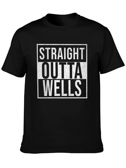 Camiseta Negra Straight Outta Wells