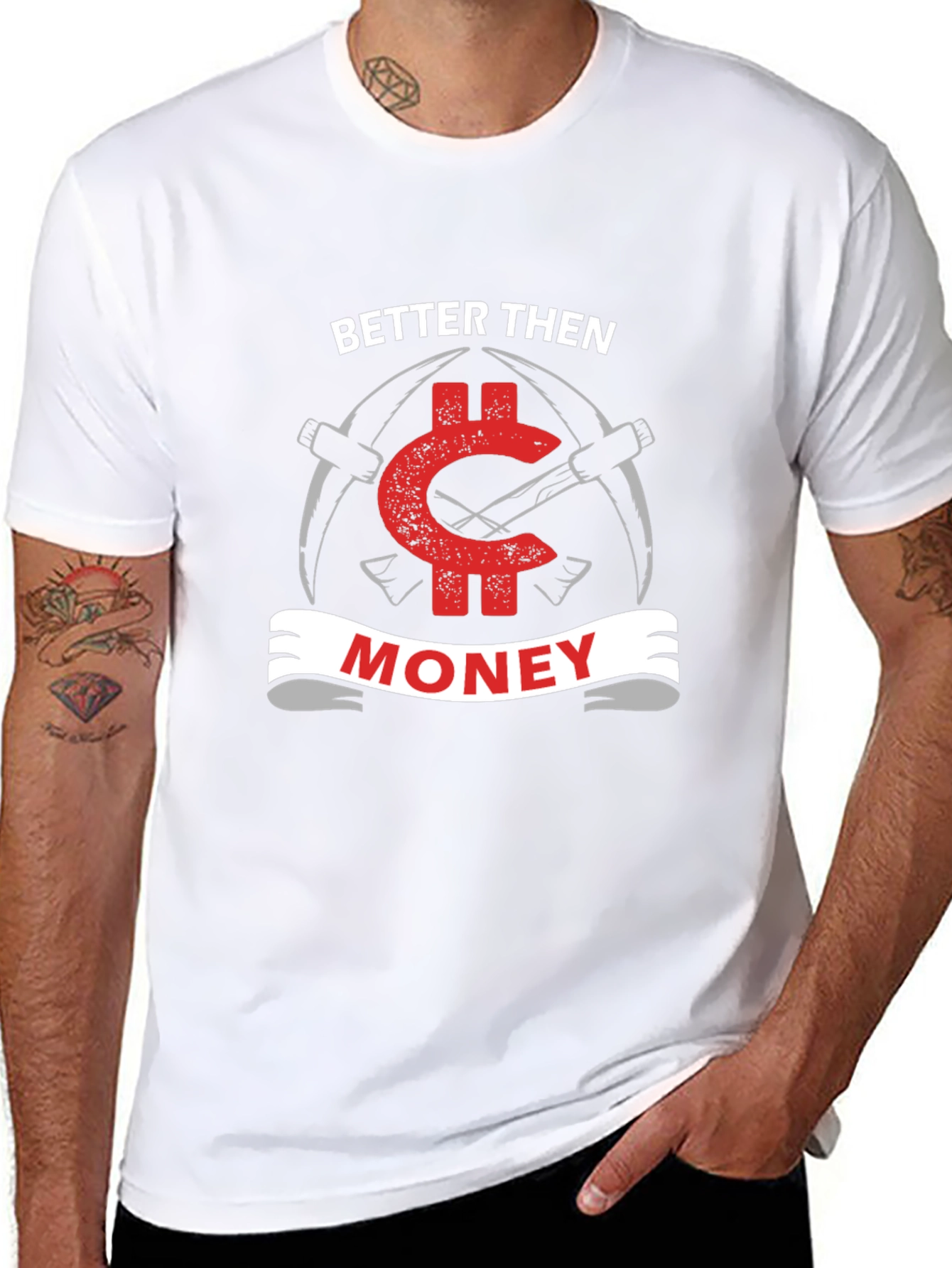 Camiseta Negra Better Than Money para Minería