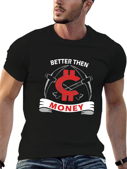 Camiseta Negra Better Than Money para Minería