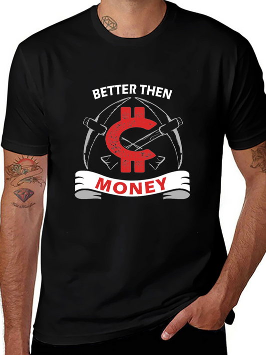 Camiseta Negra Better Than Money para Minería