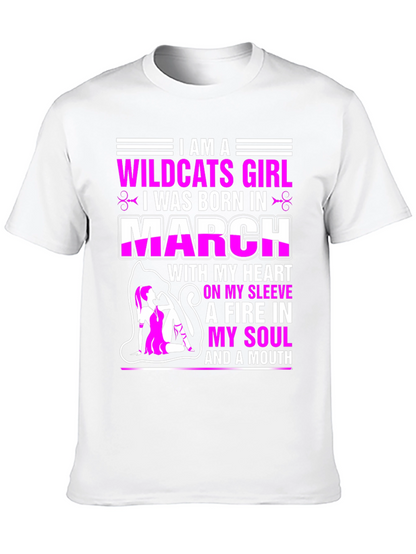 Camiseta Wildcats Girl nacida en marzo
