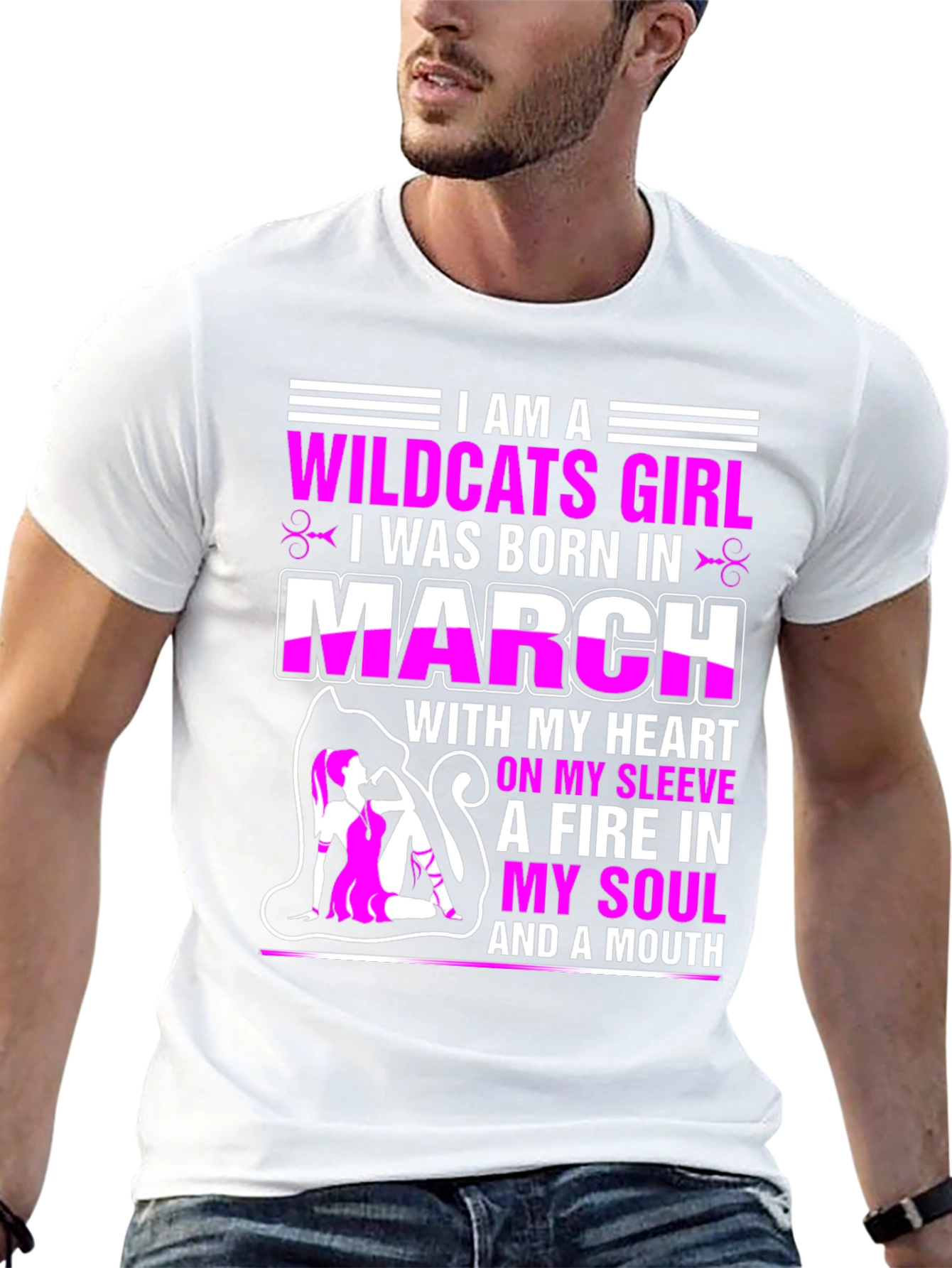 Camiseta Wildcats Girl nacida en marzo