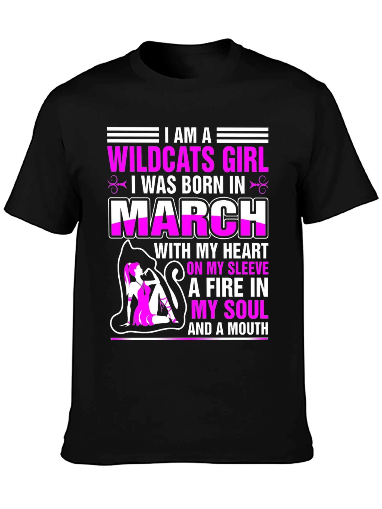 Camiseta Wildcats Girl nacida en marzo