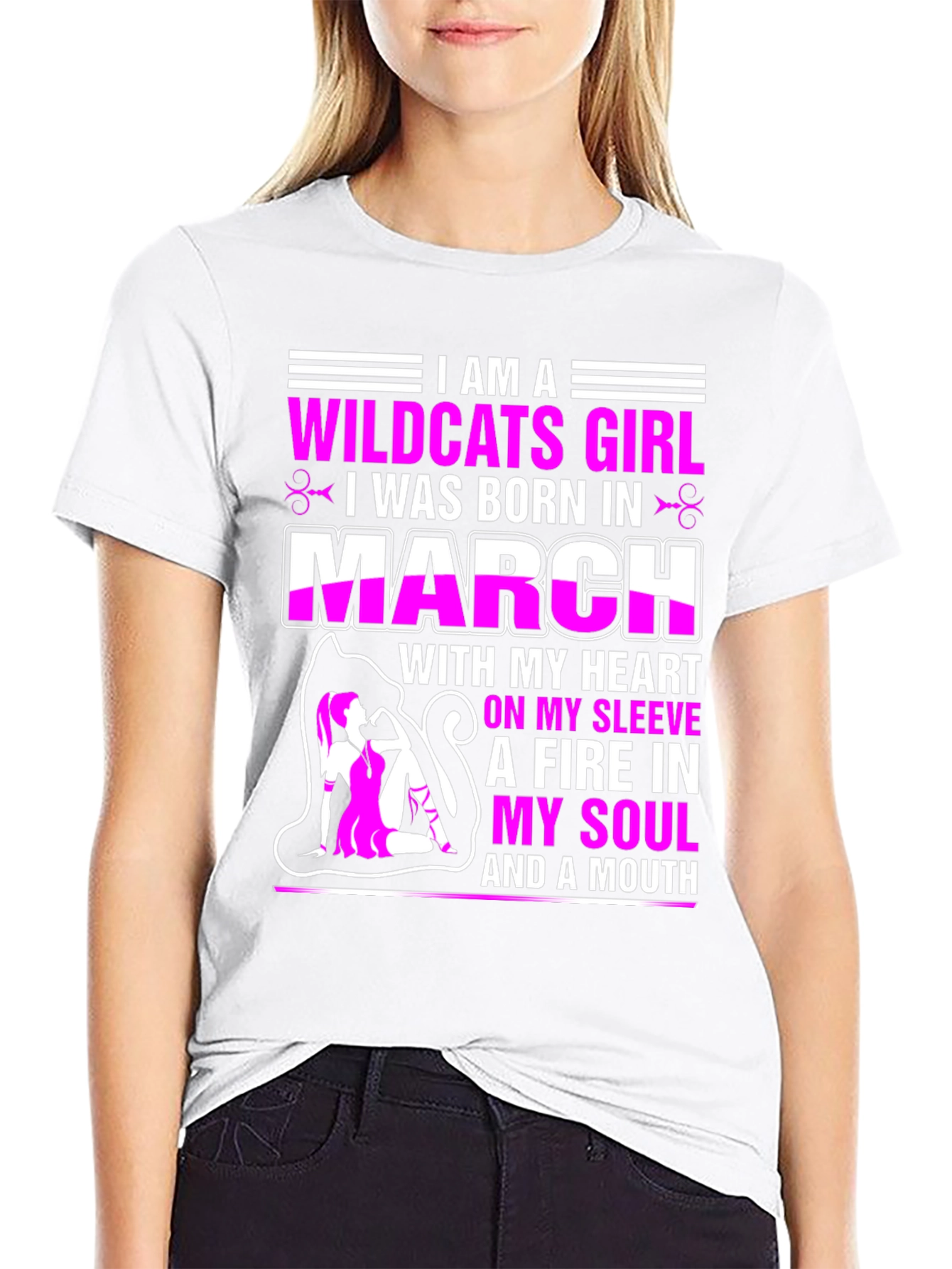 Camiseta Wildcats Girl nacida en marzo