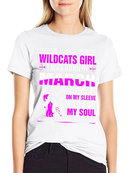 Camiseta Wildcats Girl nacida en marzo