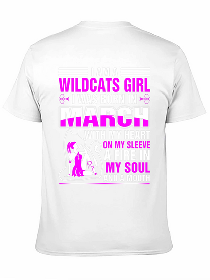 Camiseta Wildcats Girl nacida en marzo